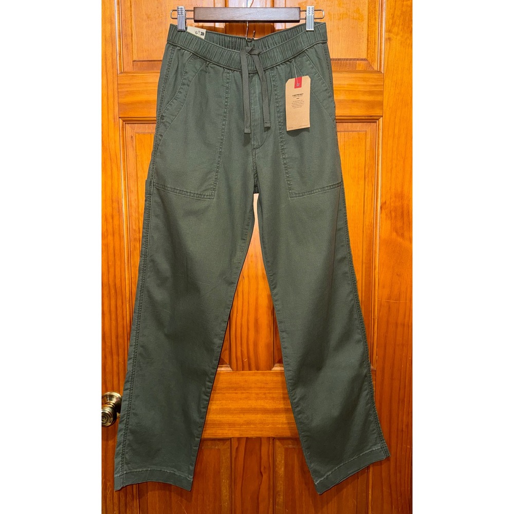 Levi's Easy Relaxed Surplus Cotton-Linen Pants Green Size Small
